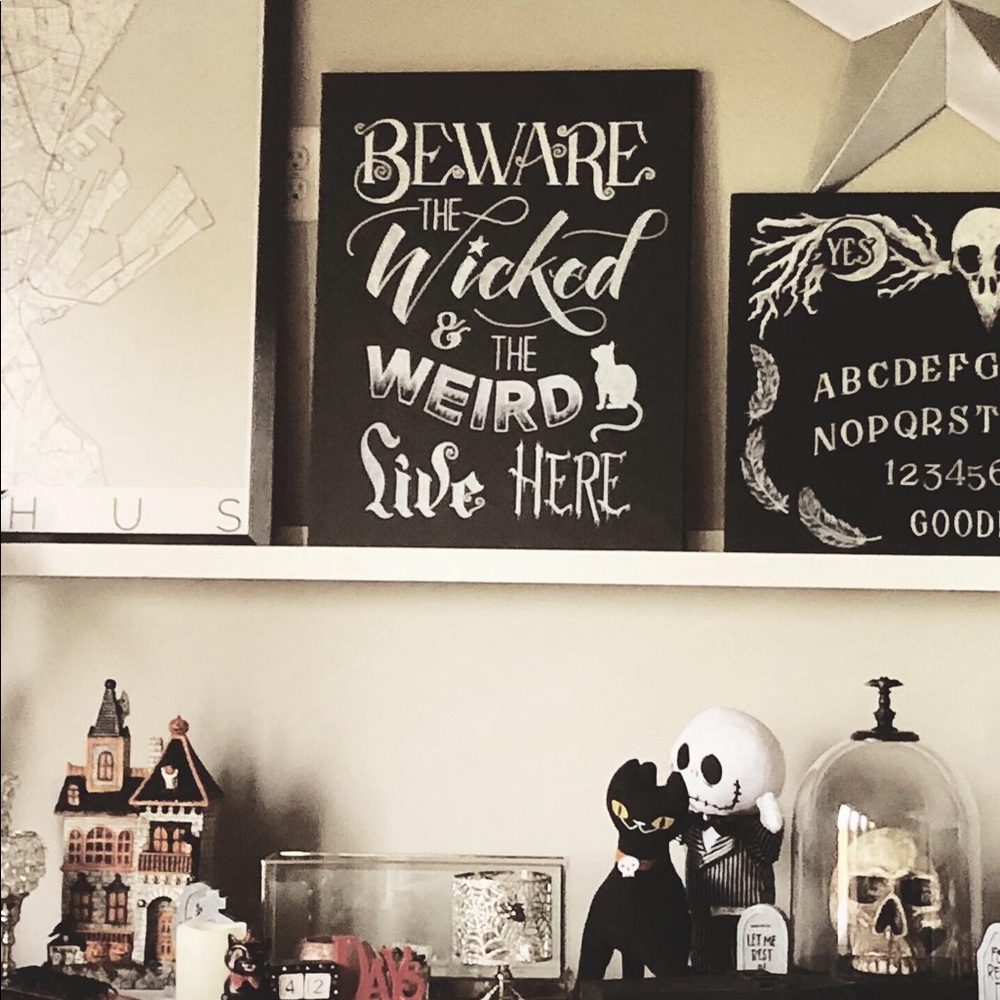 Halloween Chalkboard Sign